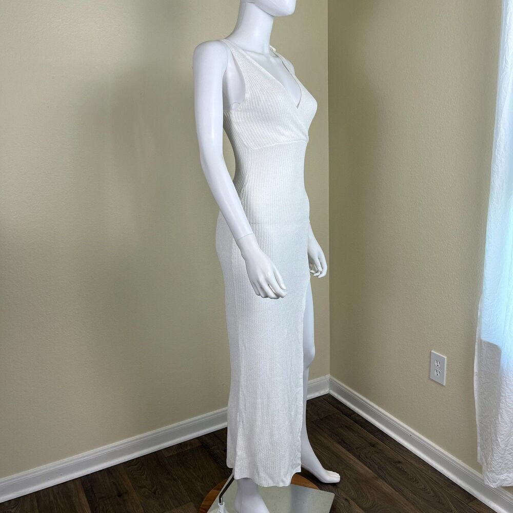 L*Space Women's Size S Cream Kihei Knit Maxi Dress NEW Cover Up Pullover Resort - Picture 8 of 15
